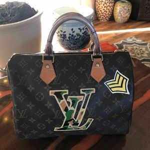 Custom Hand Painted Speedy 30 signed by artist.